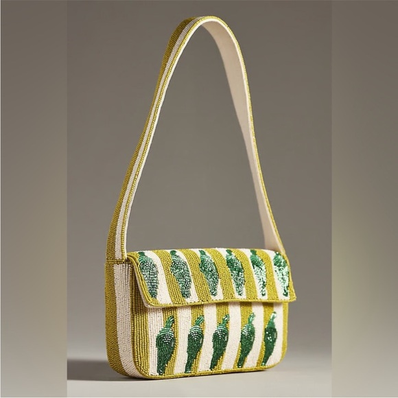 Anthropologie Handbags - Anthropologie The Fiona Beaded Bag: Food & Drink
Edition Jalapeno